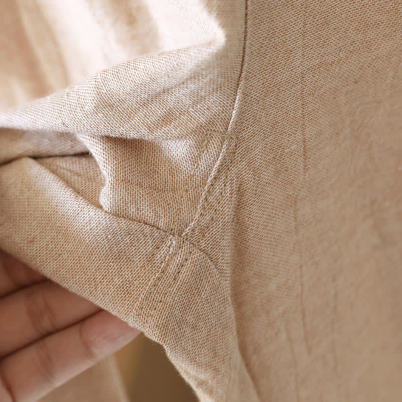 Pantalon de détente assorti en coton et lin pour couple - image 10