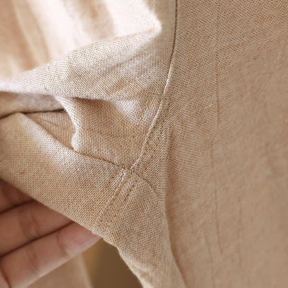 Pantalon de détente assorti en coton et lin pour couple - image 10