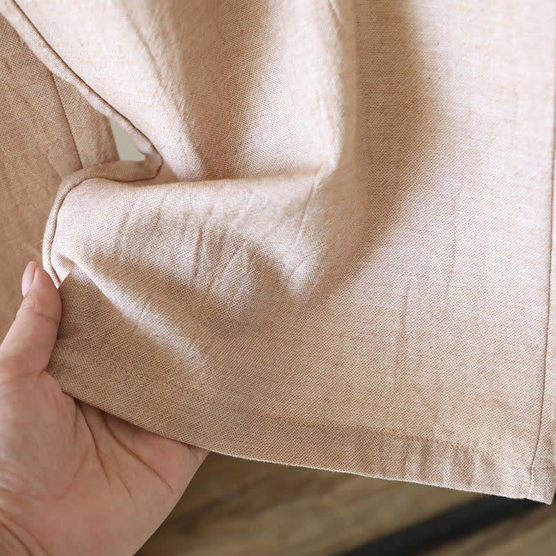 Pantalon de détente assorti en coton et lin pour couple - image 11