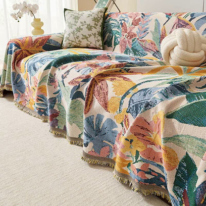 Couverture de canapé à motif floral tropical - image 2