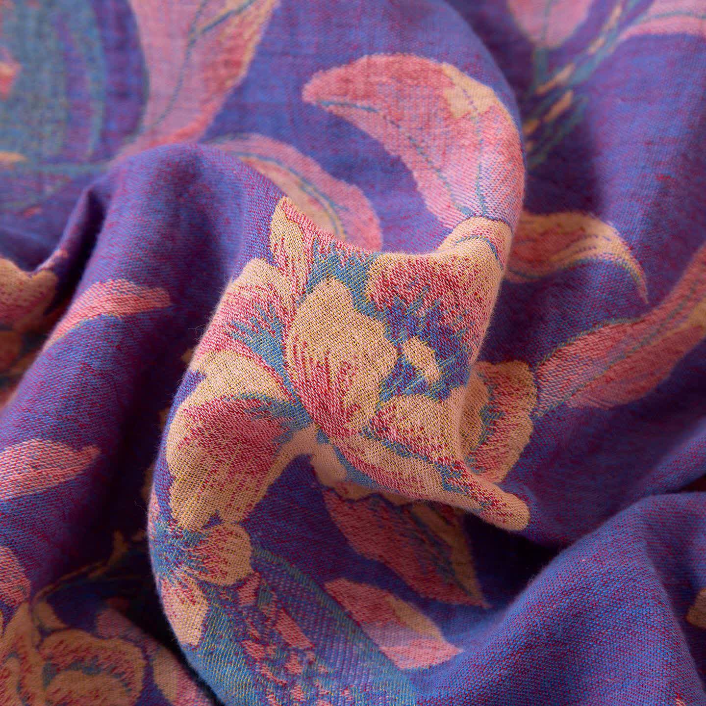 Vêtements de nuit en coton de style oriental avec pivoine et grenade - image 9
