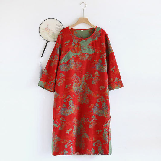 Chemise de nuit large en gaze de pur coton au format horizontal - XL - image 1