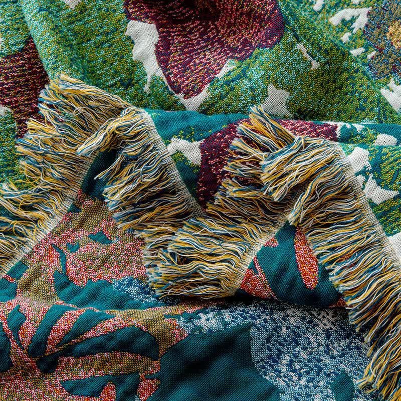 Couette en gaze de coton biologique avec des animaux de la forêt - image 6