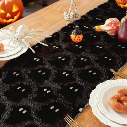 Chemin de table brodé fantôme en peluche d'Halloween - image 12