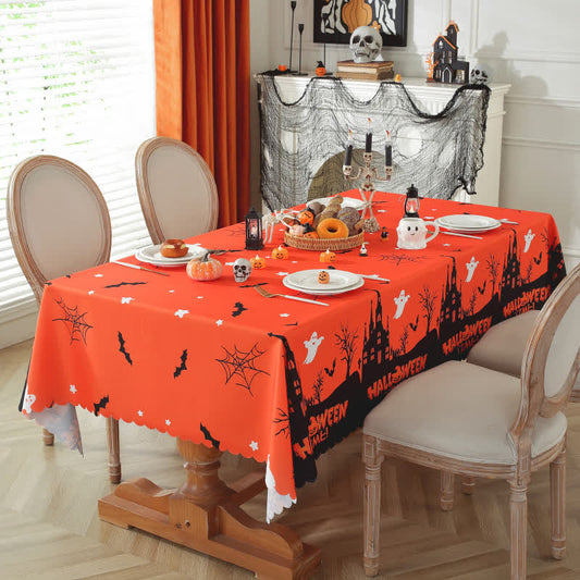 Nappe d'Halloween avec imprimé fantôme - rectangle - 150cm x 300cm - image 1