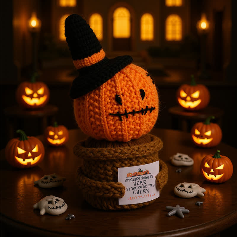 Décoration d'Halloween en pot crochetée - image 5