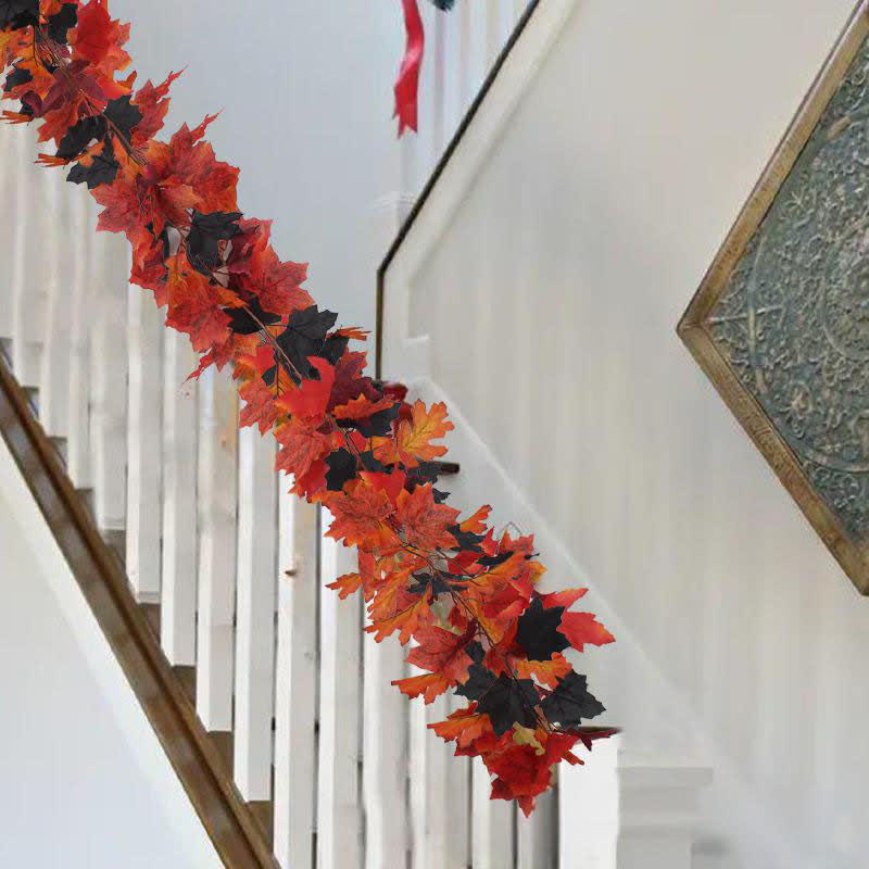 Guirlande de vigne artificielle en feuilles d'érable pour Halloween - image 7