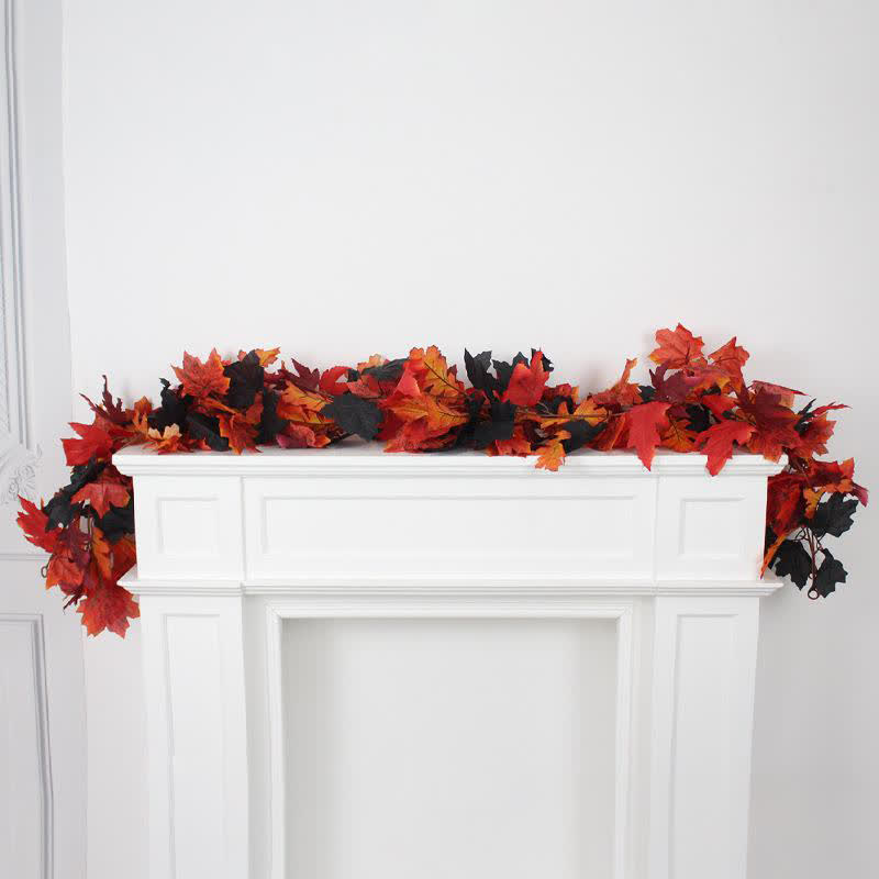 Guirlande de vigne artificielle en feuilles d'érable pour Halloween - image 8
