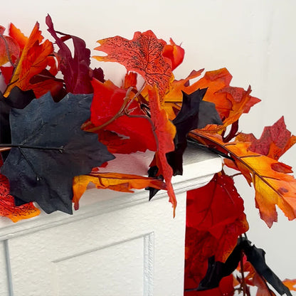 Guirlande de vigne artificielle en feuilles d'érable pour Halloween - image 9