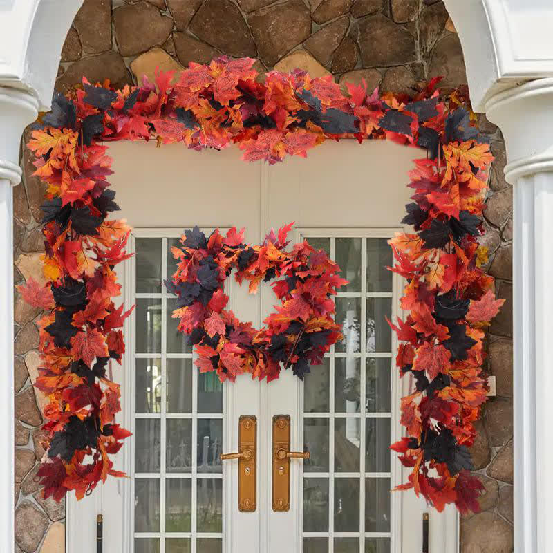 Guirlande de vigne artificielle en feuilles d'érable pour Halloween - image 2