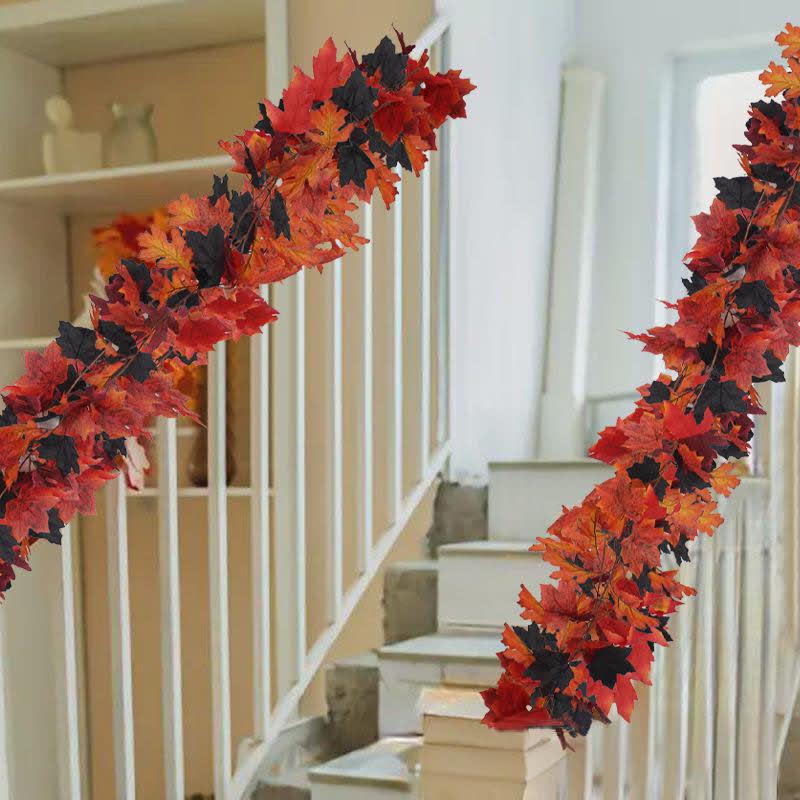 Guirlande de vigne artificielle en feuilles d'érable pour Halloween - image 6