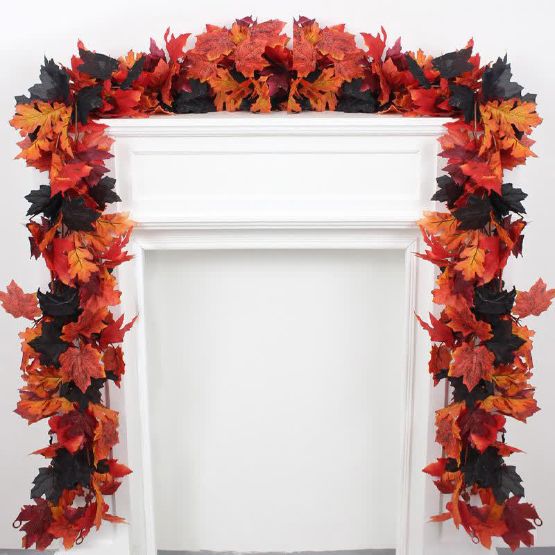 Guirlande de vigne artificielle en feuilles d'érable pour Halloween - image 4