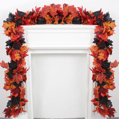 Guirlande de vigne artificielle en feuilles d'érable pour Halloween - image 4
