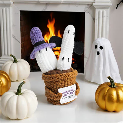 Décoration d'Halloween en pot crochetée - image 8