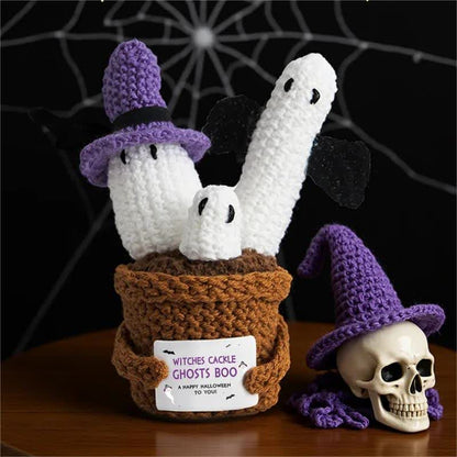Décoration d'Halloween en pot crochetée - image 9