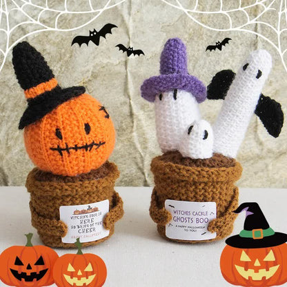 Décoration d'Halloween en pot crochetée - image 2