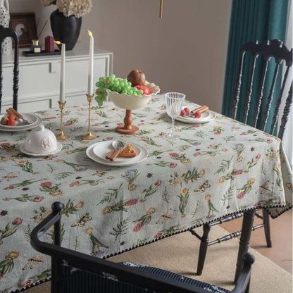 Nappe Jacquard Vintage Papillon Jonquille - image 2