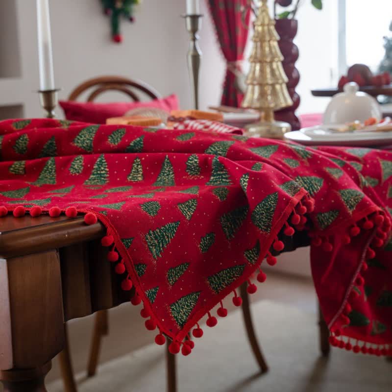 Nappe avec imprimé sapin de Noël - image 4