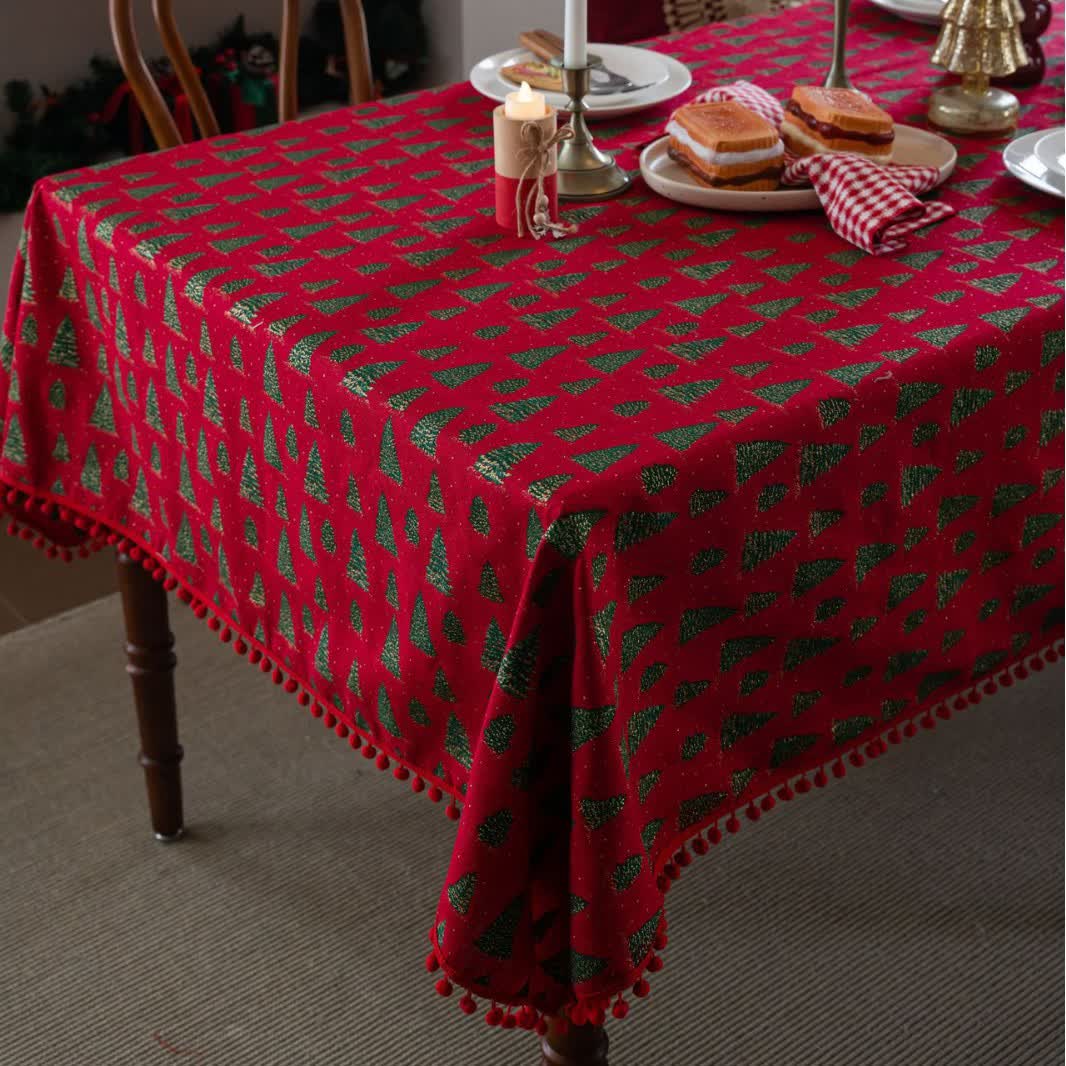 Nappe avec imprimé sapin de Noël - image 3
