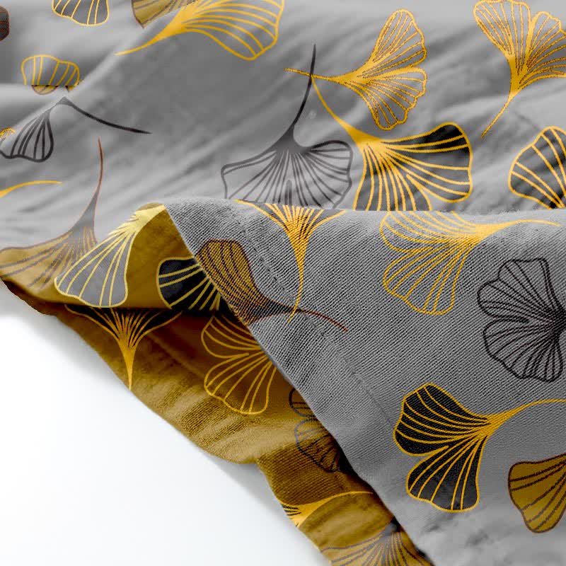 Ensemble kimono Ginkgo en gaze de coton - image 26