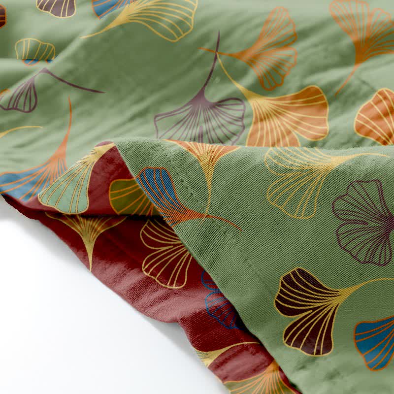 Ensemble kimono loungewear Ginkgo en gaze de coton - image 35