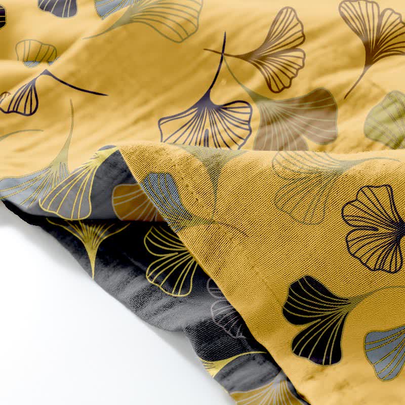 Ensemble kimono Ginkgo en gaze de coton - image 20