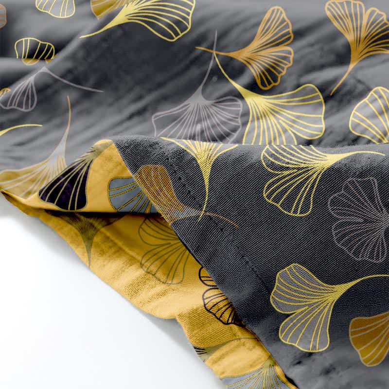 Ensemble kimono loungewear Ginkgo en gaze de coton - image 29