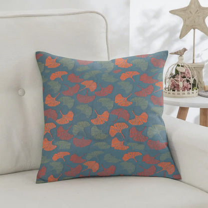 Taies d'oreiller carrées en gaze de coton jacquard Ginkgo (2 pièces) - image 2
