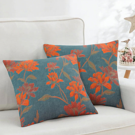 Taies d'oreiller carrées en coton jacquard Lotus (2 pièces) - 45cm x 45cm - image 1