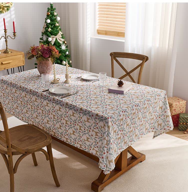 Nappe imperméable à imprimé élan de Noël - image 2