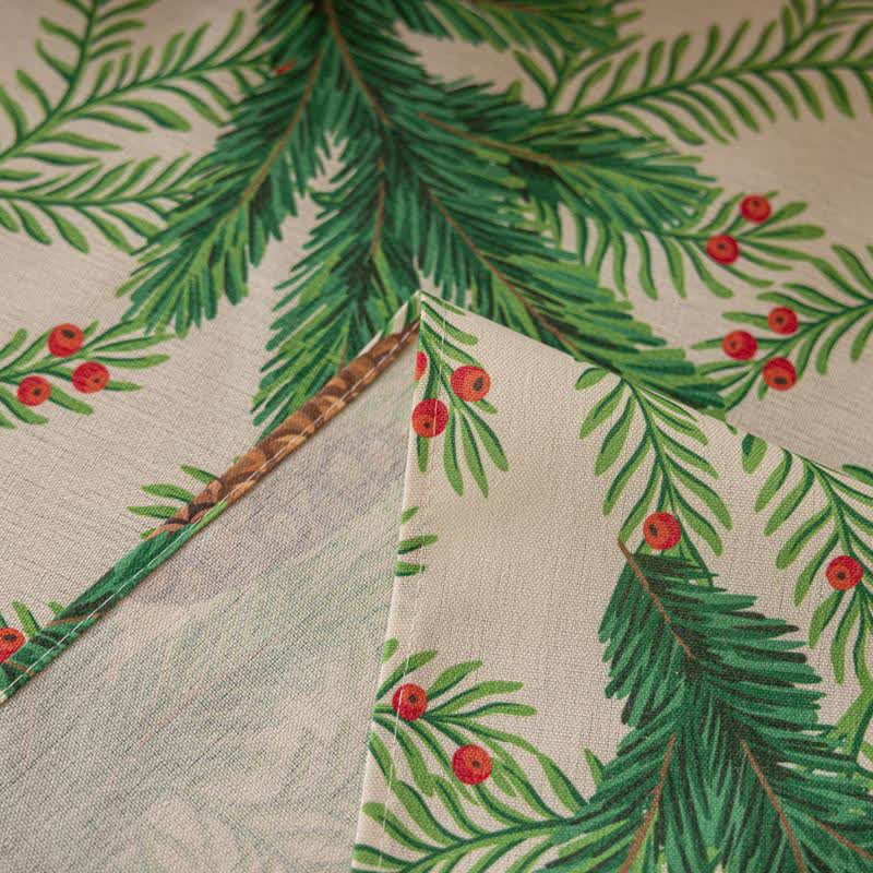 Nappe avec imprimé pommes de pin de Noël - image 6