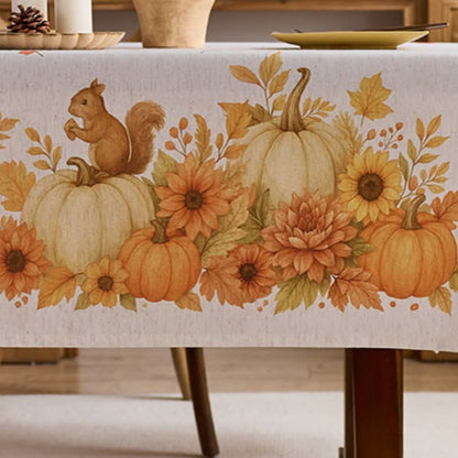 Nappe imperméable avec récolte de tournesols et de citrouilles - image 6
