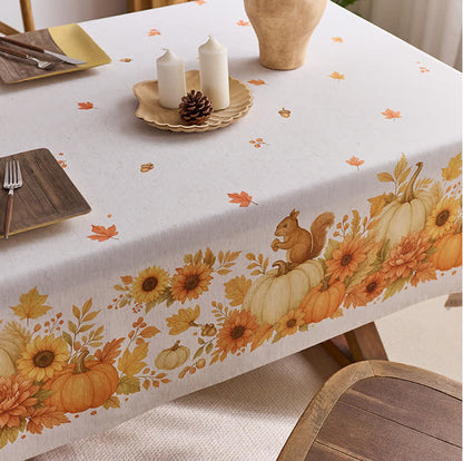 Nappe imperméable avec récolte de tournesols et de citrouilles - image 5