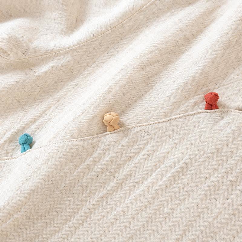Ensemble de vêtements de détente de style oriental avec boutons - image 6