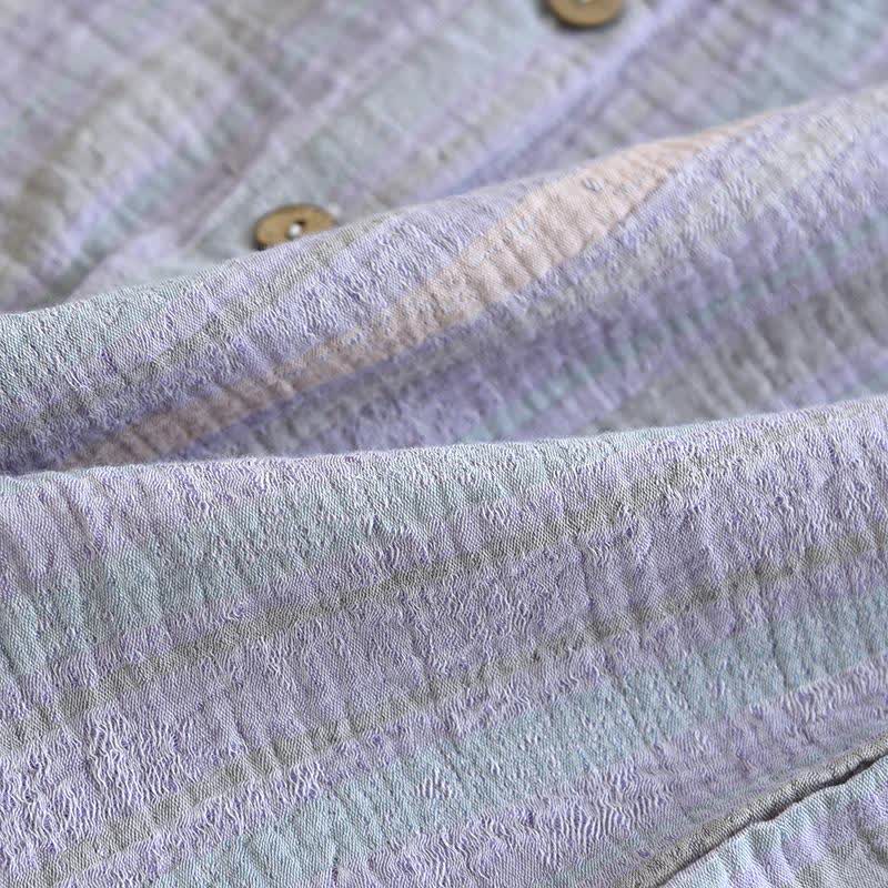 Ensemble loungewear en gaze de coton rayée - image 13