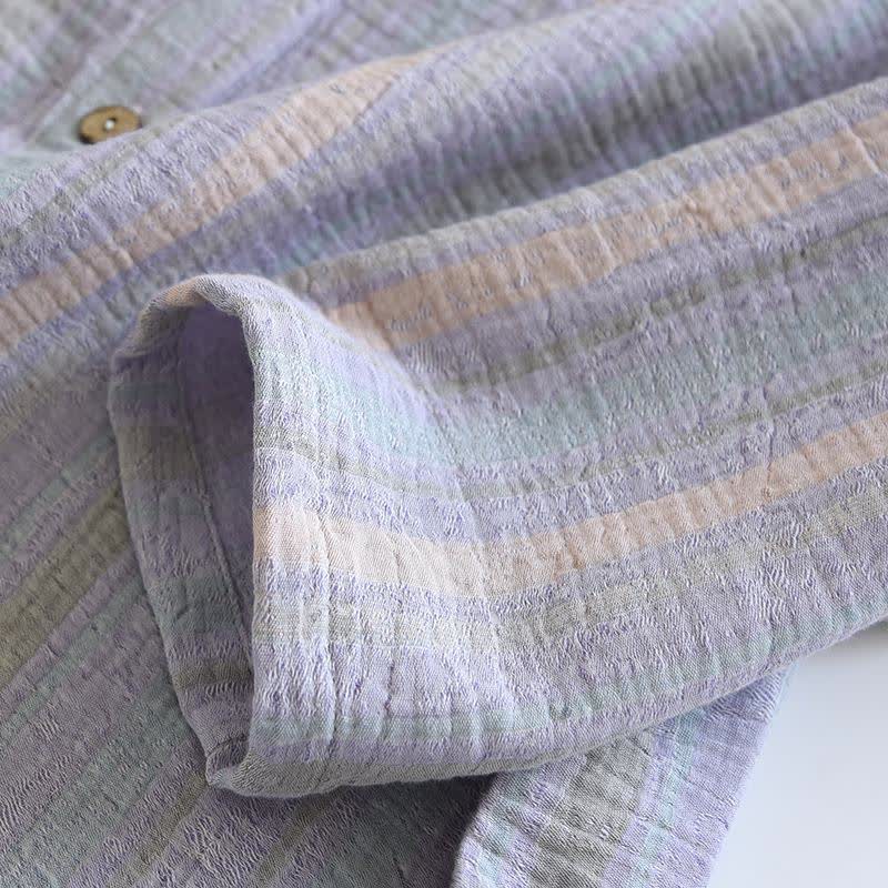 Ensemble loungewear en gaze de coton rayée - image 15