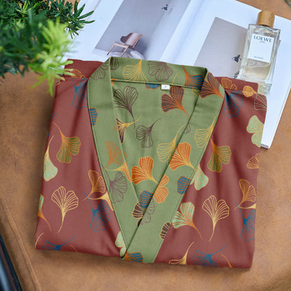 Peignoir kimono en gaze de coton « Ginkgo Biloba » - image 33