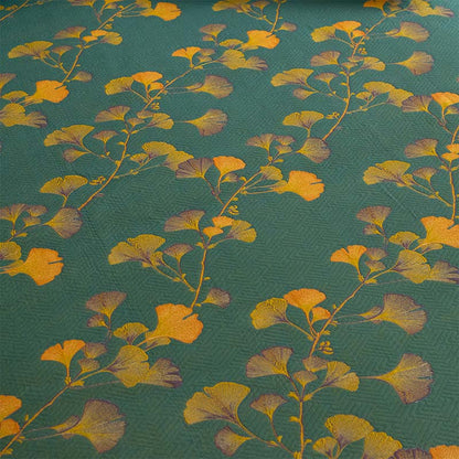 Grand drap housse en coton avec feuilles de ginkgo - image 9