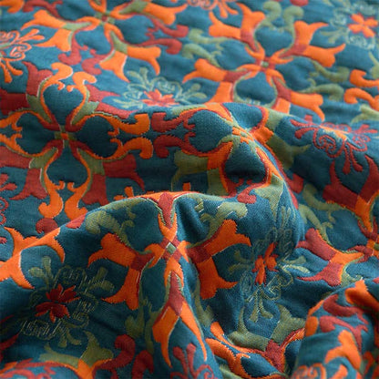 Drap-housse en coton à motif géométrique rétro - image 8