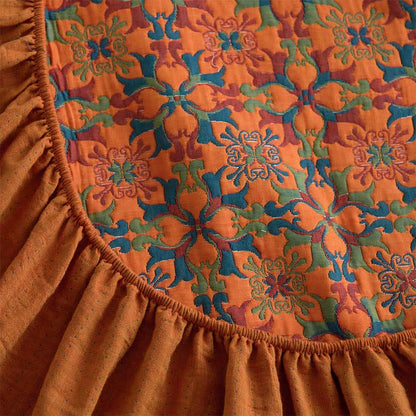 Drap-housse en coton à motif géométrique rétro - image 9