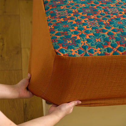 Drap-housse en coton à motif géométrique rétro - image 6