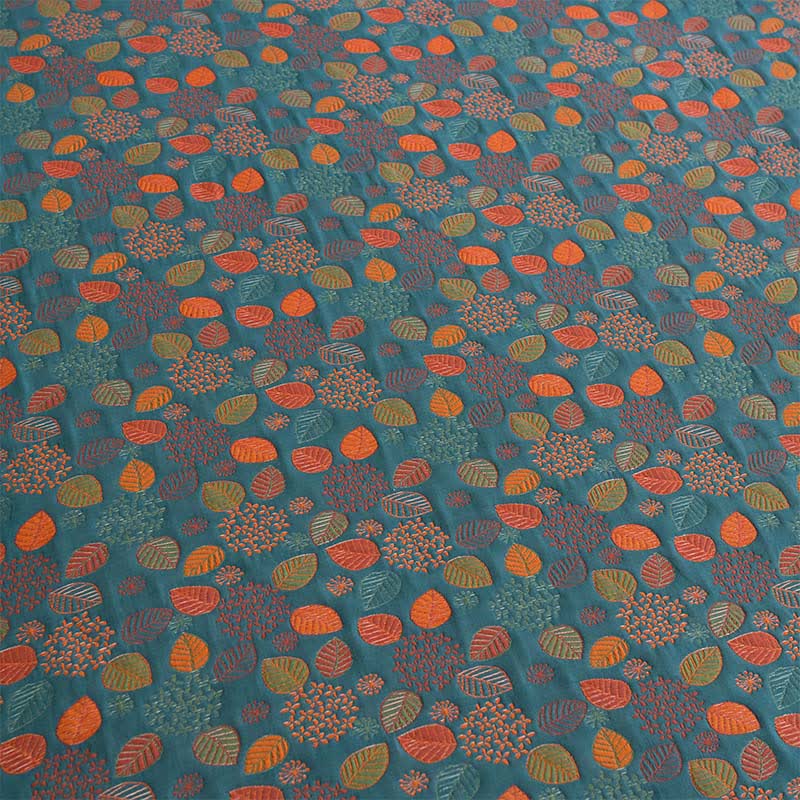 Drap-housse en gaze de coton à motif feuilles - image 6