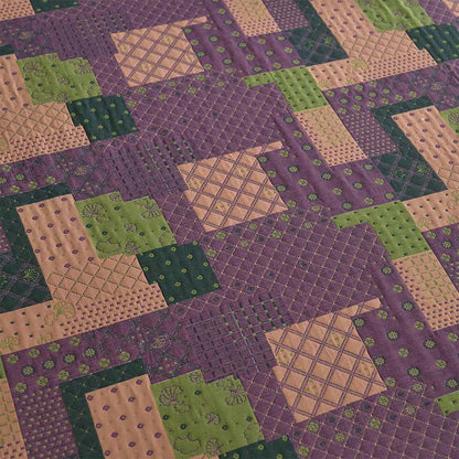 Drap-housse patchwork en gaze de coton jacquard - image 6