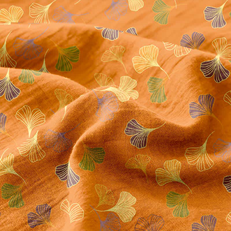 Couvre-lit jacquard en gaze de coton « Ginkgo Biloba » - image 8