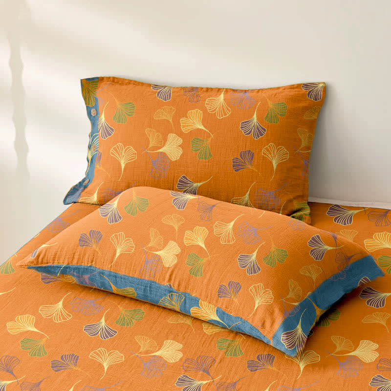 Couvre-lit jacquard en gaze de coton « Ginkgo Biloba » - image 7