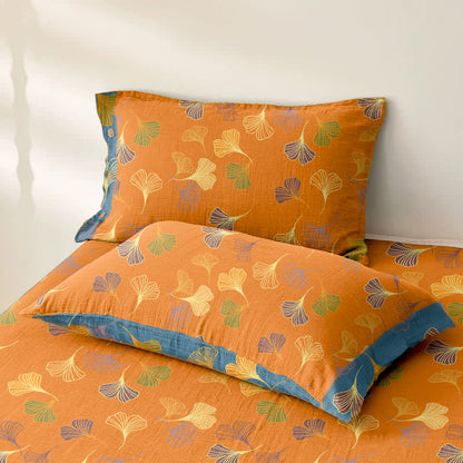 Couvre-lit jacquard en gaze de coton « Ginkgo Biloba » - image 7