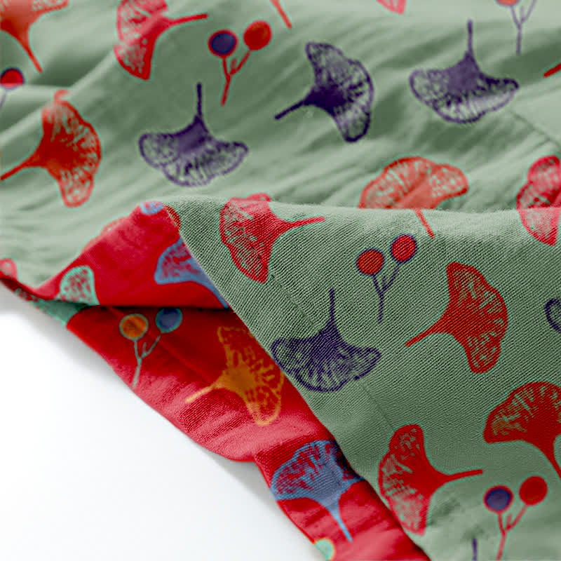 Ensemble de vêtements d'intérieur kimono en coton biologique Ginkgo - image 20