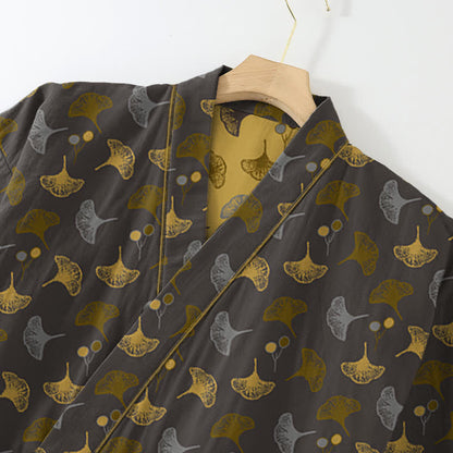 Ensemble de vêtements d'intérieur kimono en coton biologique Ginkgo - image 10