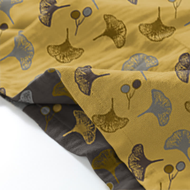 Ensemble de vêtements d'intérieur kimono en coton biologique Ginkgo - image 14