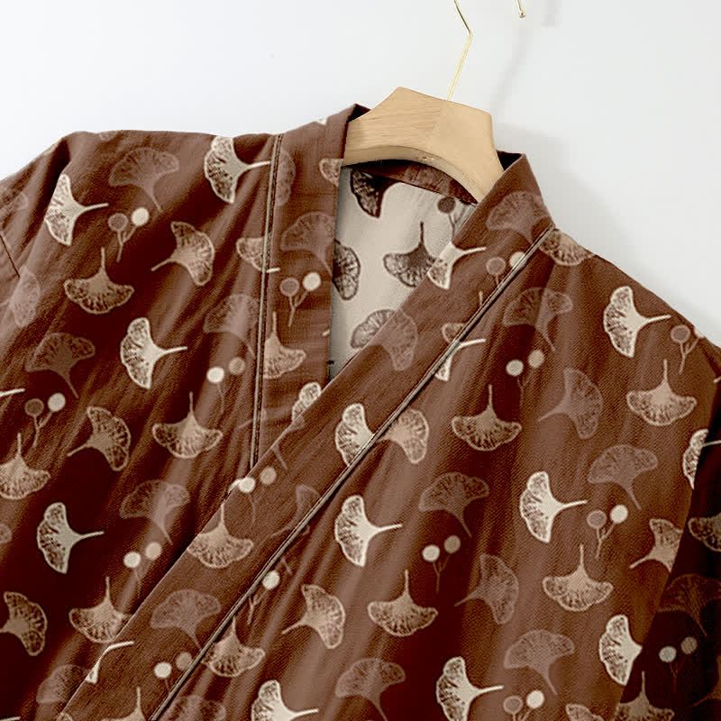 Ensemble de vêtements d'intérieur kimono en coton biologique Ginkgo - image 22
